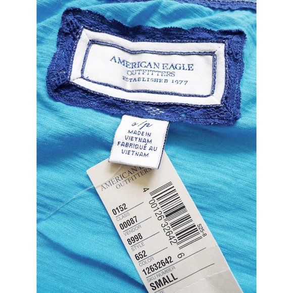 NWT V-Neck Tie Hem Empire Waist Tunic/Top/Shirt S - Picture 4 of 5